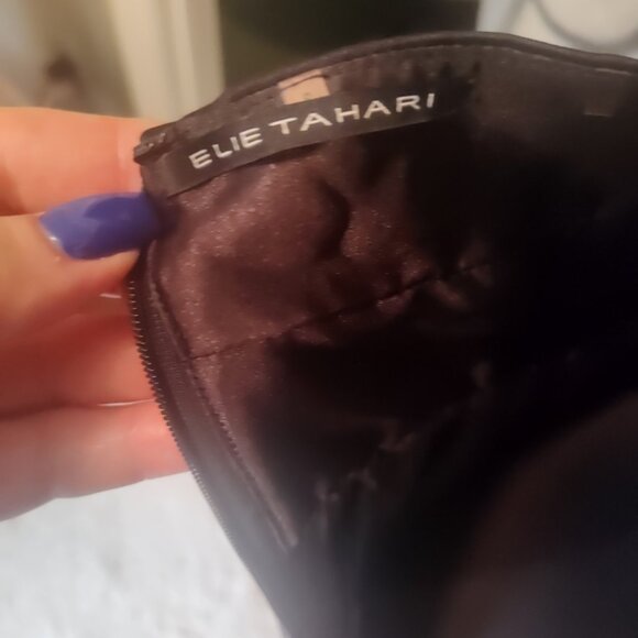 Elie Tahari Dress Silk Blend Fully Lined Sexy Evening Everyday Sz S Jersey - Picture 6 of 14